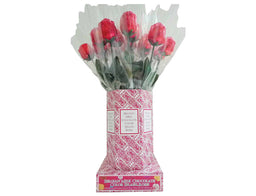 Albert's Belgium Milk Chocolate Color Splash Red Roses, 0.63 oz (18 G), made in Belgium