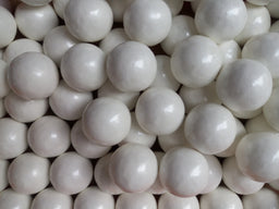 Albert's Color Splash 1-inch gumballs, Pearl White, 2 lb bag, made in China