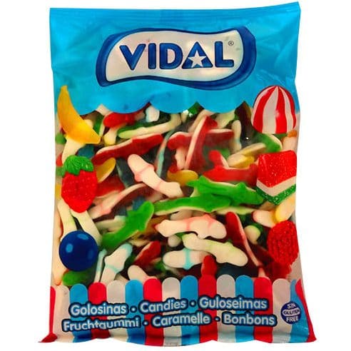 vidal bulk sharks (assorted colors), 4.4 lb, made in Spain