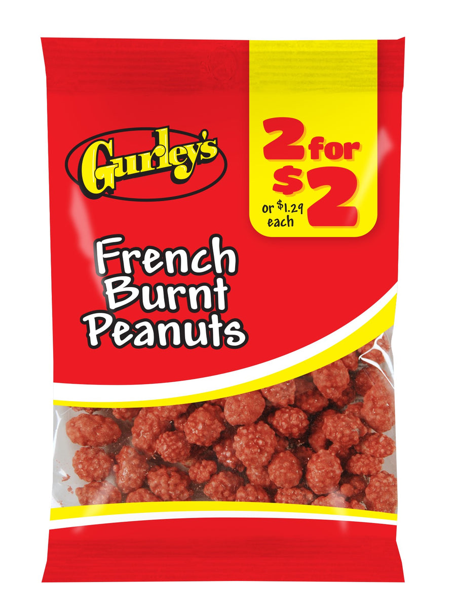 Gurleys Candy Line French Burnt Peanuts, case of 12, made in United States