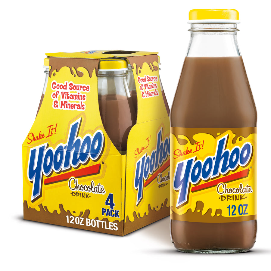 Yoo Hoo Chocolate Glass, 12.00 oz (340 g), made in USA