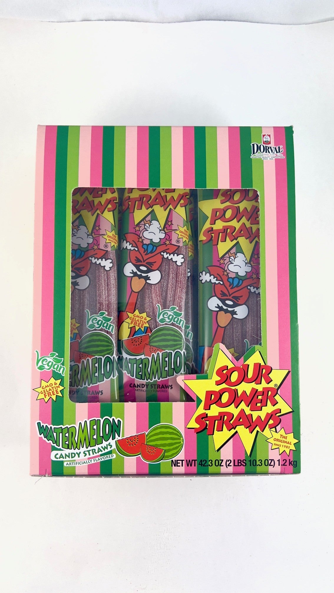 Sour Power Straws Watermelon, 1.75 oz (50 g), made in Netherlands