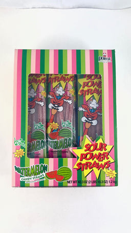 Sour Power Straws Watermelon, 1.75 oz (50 g), made in Netherlands