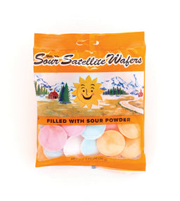 Satellite Wafers Sour Bag, case of 12, made in Netherlands
