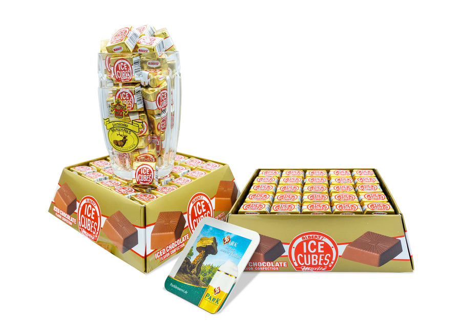 Albert's Ice Cubes combo with beerstein, chocolate cubes, made in Germany
