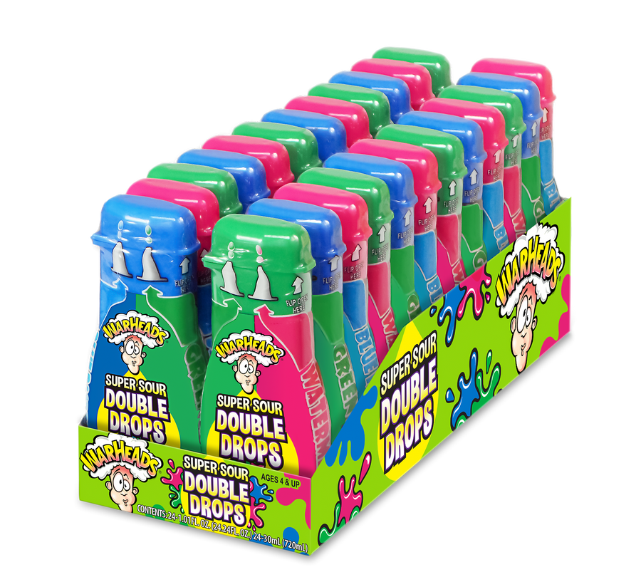 Warheads Super Sour Double Drops, 1.01 oz (29 g), made in China