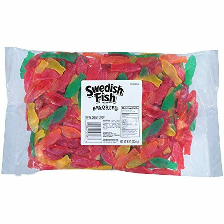 Swedish Fish Assorted Large Bulk Bag, 5 lb (2.27 kg), made in Canada