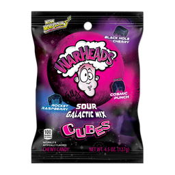 Warheads Galactic Mix Cubes, 4.5 oz (128 g), made in USA