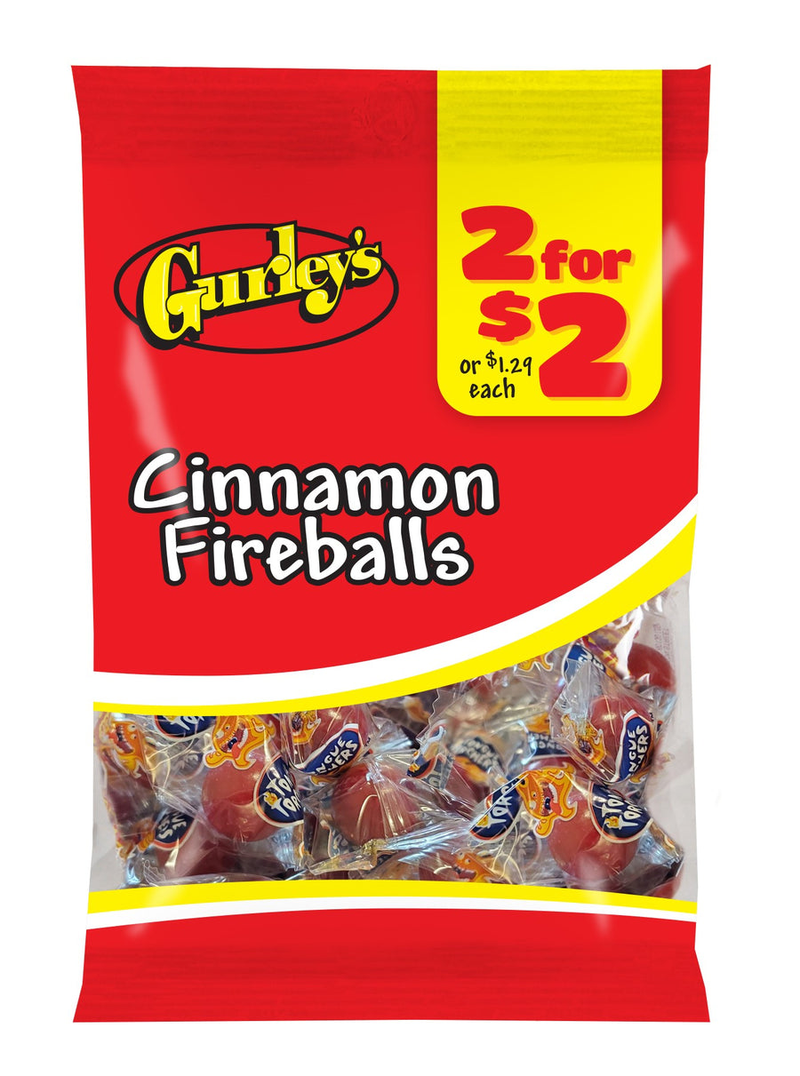 Gurleys Candy Line Cinnamon Fireballs, case of 12, made in United States