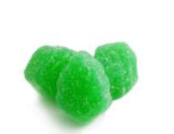 Sunrise spearmint leaves bulk jelly candy, 31 lb, made in Mexico