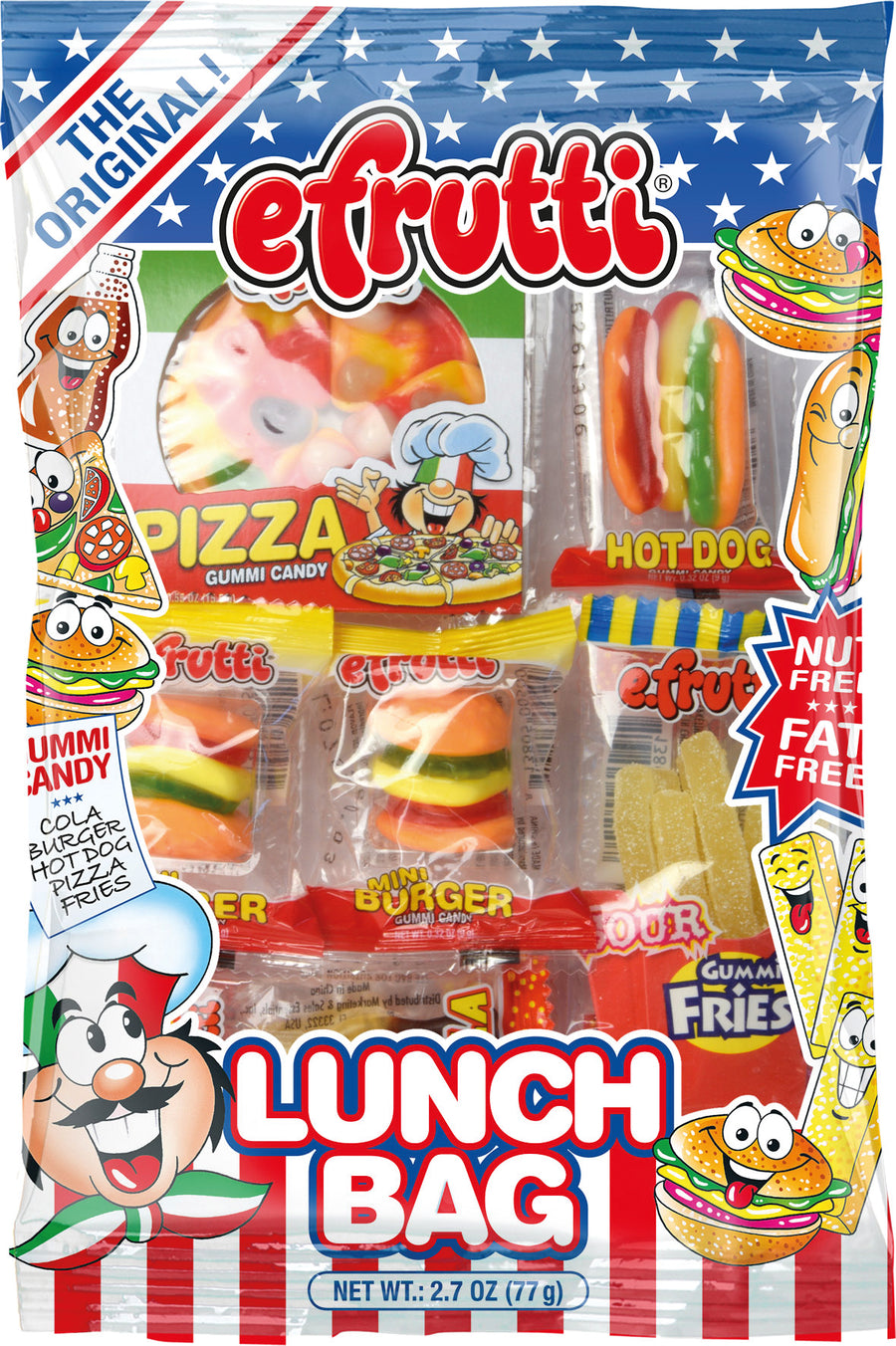 efrutti Gummi Lunch, 2.70 oz (77 g), made in China