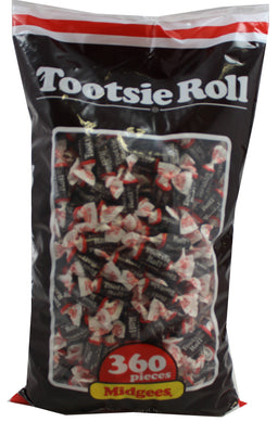 tootsie roll bag (360 piece) midgees, 38.8 oz, made in the USA
