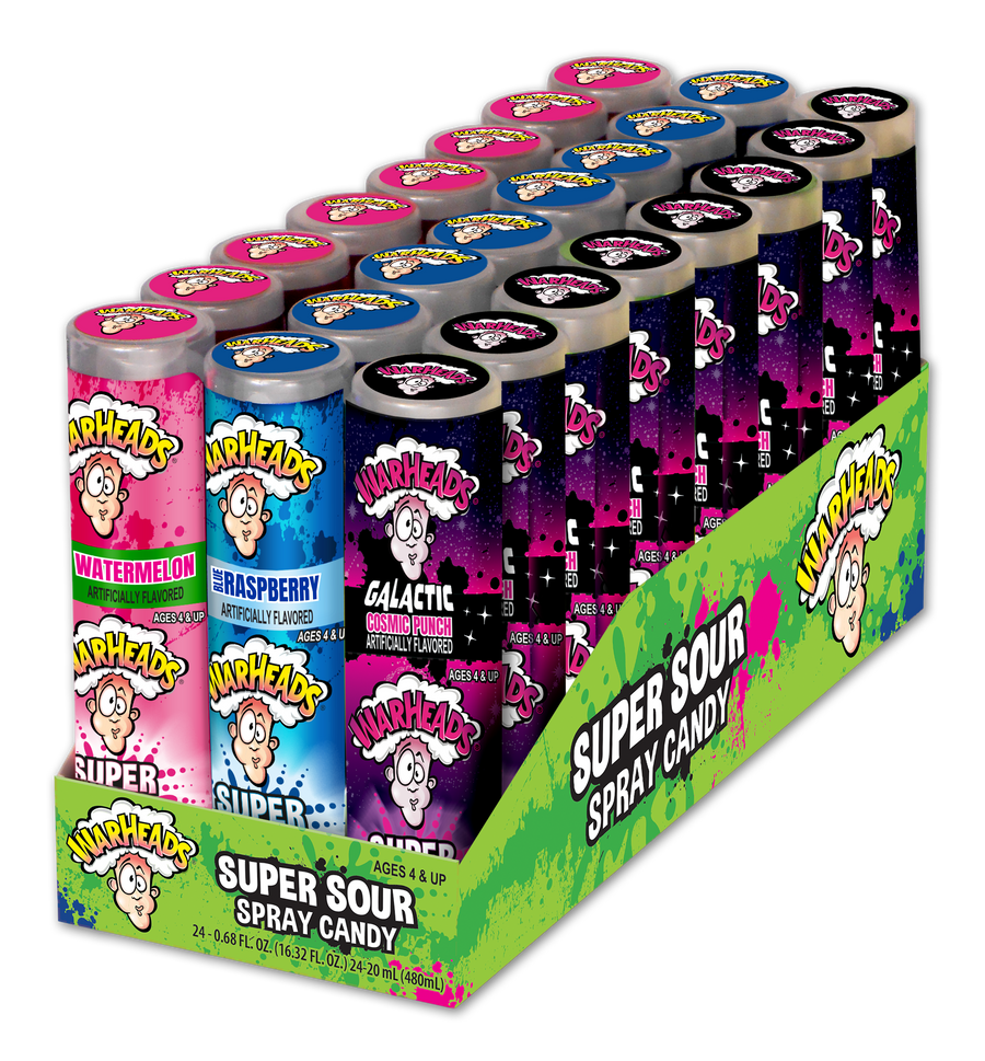 Warheads Super Sour Spray Candy, 0.68 oz (19 g), made in USA