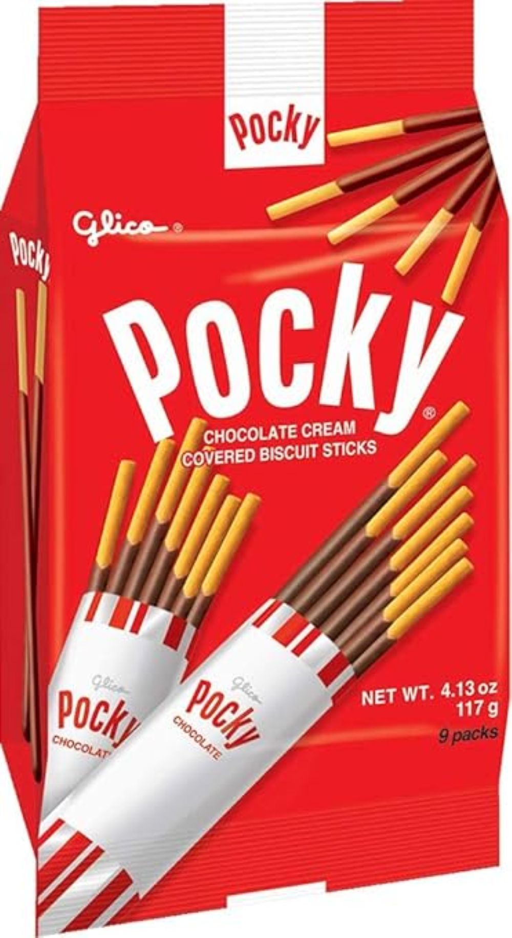 Pocky Chocolate family pack biscuit sticks, 3.81 oz, made in Thailand