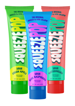 Squeeze Pop Assorted Flavor, 4 oz (113 g), made in China