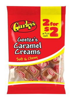Gurleys Candy Line Goetze's Caramel Creams, case of 12, made in United States
