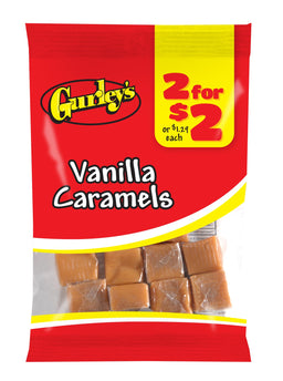 Gurley's Vanilla Caramels, 2 oz (57 g), made in USA