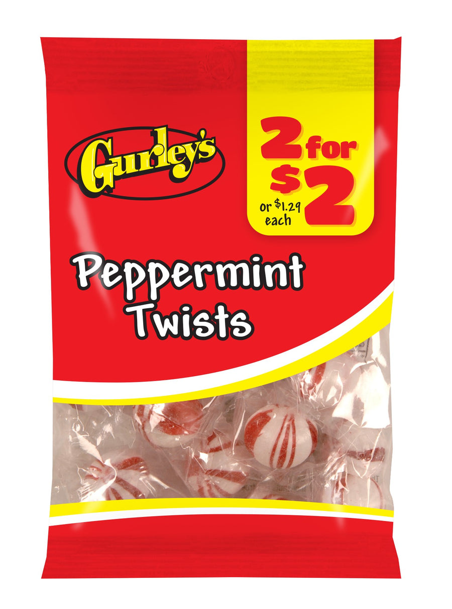 Gurley's Peppermint Twist, 1.75 oz (50 g), made in USA