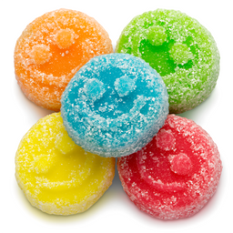 Albanese Sour Poppers bulk gummi candy, 4.5 lb bag, made in USA