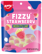 Amos Swedish Fizzy Strawberry, 9.50 oz (269 G), made in China
