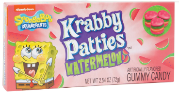 Gummy Krabby Patties Watermelon, 2.54 oz (72 g), made in China