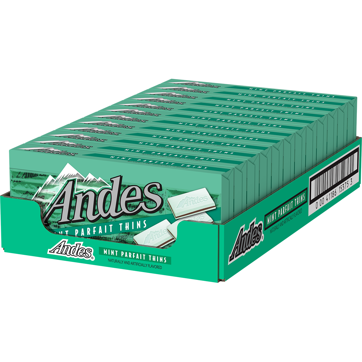 Andes Mint Parfait Tray and Cover Box chocolate mints, 4.67 oz, made in USA