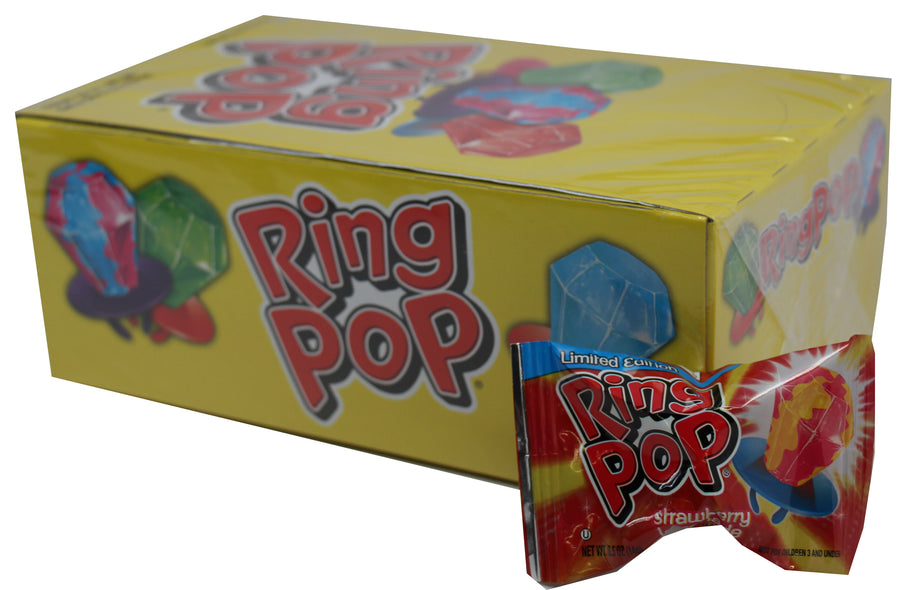Topps Ring Pop Fruit Fest . novelty candy, 0.5 oz, made in USA
