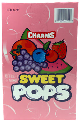 Charms Pop Sweet lollipops, made in USA