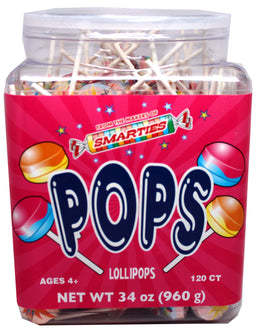 Smarties Pops jar wrapped, 720 count, made in USA