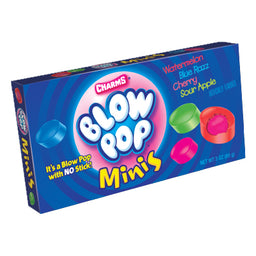 Charms Blow Pop Minis theatre box, 3.5 oz, made in USA