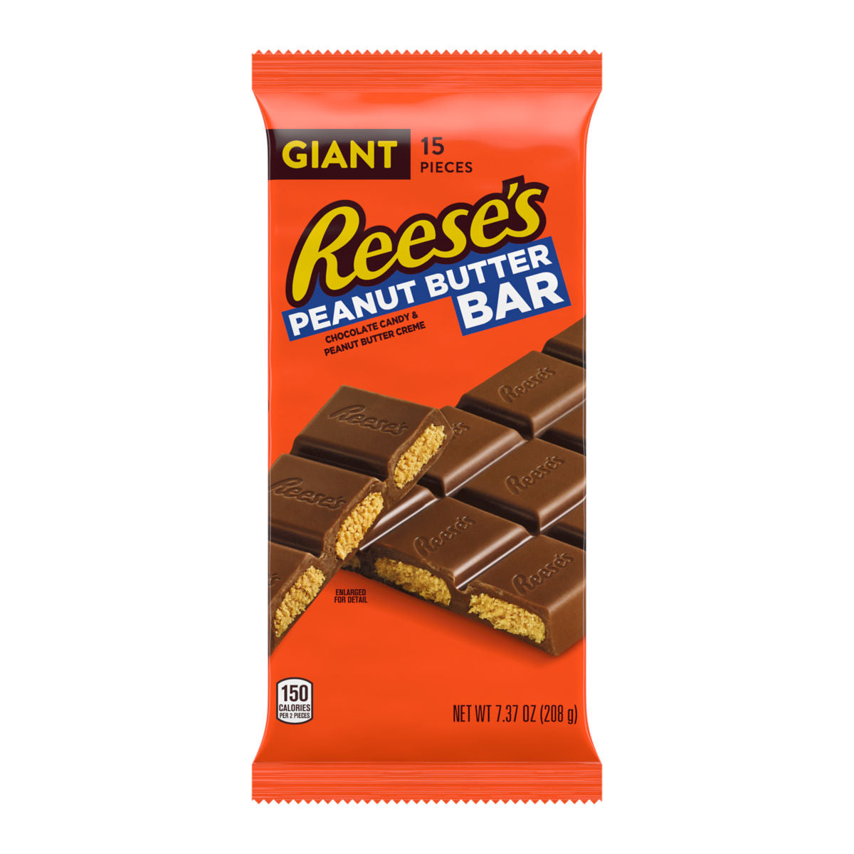 Reese's Peanut Butter Giant Bar, 7.37 oz (209 g), made in USA
