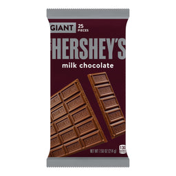 Hershey's Milk Chocolate Giant Bar, 7.56 oz (214 g), made in USA