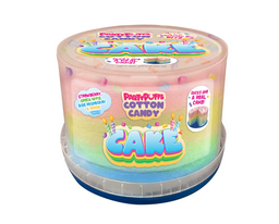PartyPuffs Cotton Candy Cake tub, 4.2 oz novelty candy, made in USA