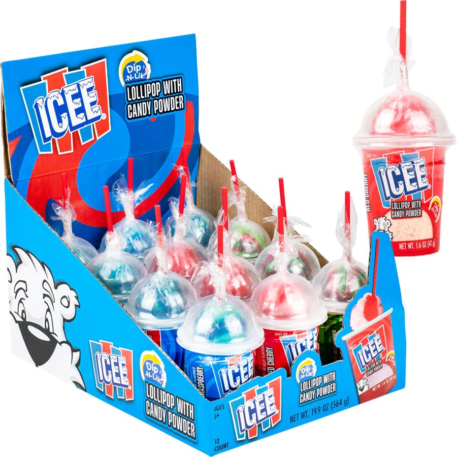 KoKo's Icee Dip-N-Lik dip-and-lik novelty candy, 1.66 oz (47 G), made in China
