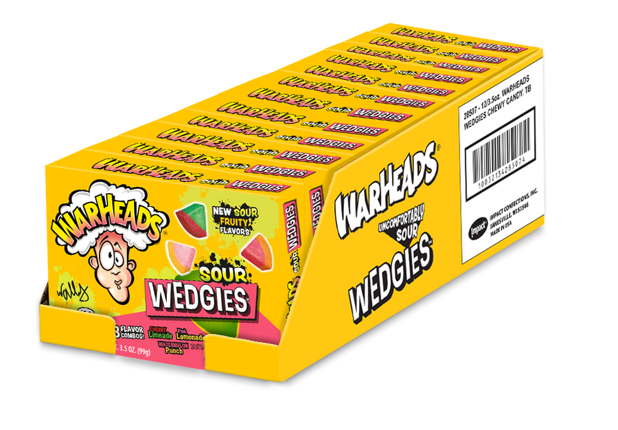 Warheads Wedgies, 3.5 oz (99 g), made in USA