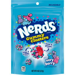 Nerds Gummy Clusters Very Berry, 8 oz (227 g), made in USA