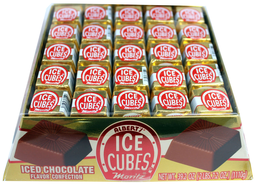 Albert's Chocolate Ice Cubes 100-piece display box, 39.2 oz, Germany