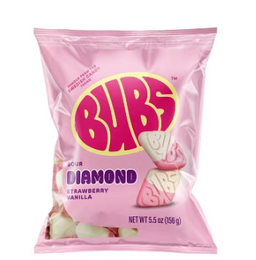 BUBS Strawberry Vanilla, 5.50 oz (156 g), made in Mexico