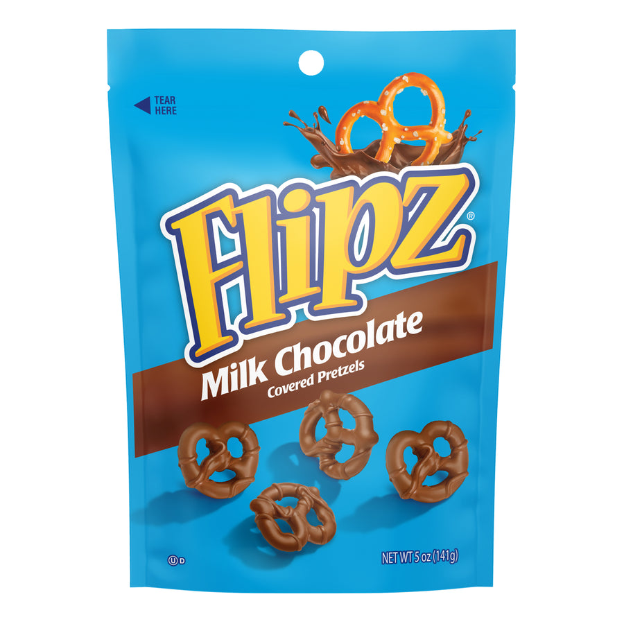 Flipz Milk Chocolate Pretzels, 5 oz (142 g), made in USA