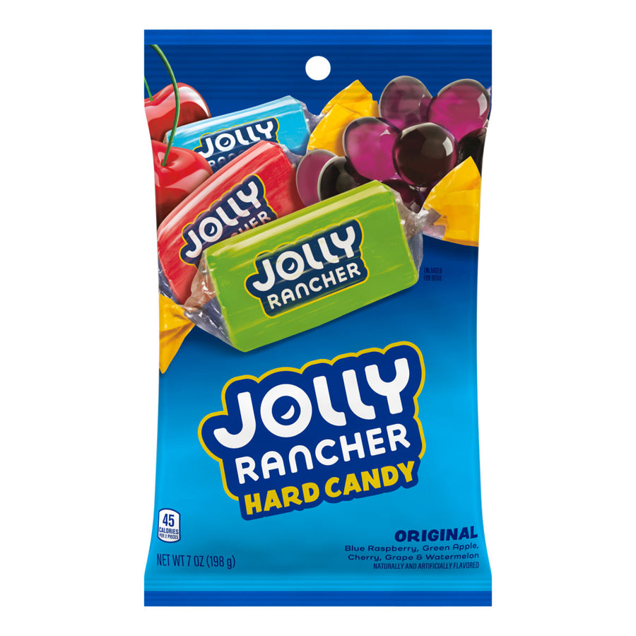 Jolly Rancher Original Assortment Hard Candy Peg Bag, 7 oz (198 g), made in Canada