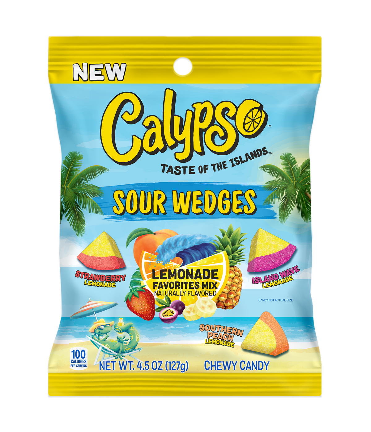 Calypso Sour Wedges Lemonade Favorites, 4.5 oz, made in USA
