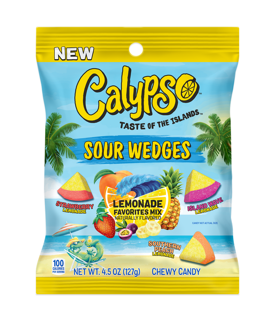 Calypso Sour Wedges Lemonade Favorites, 4.5 oz, made in USA