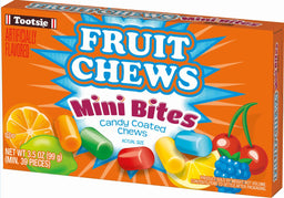tootsie fruit chew mini bites theater, 3.5 oz, made in the USA