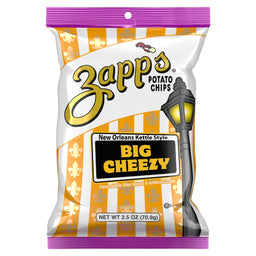 zapp's big cheezy kettle chip, 2.5 oz, made in the USA