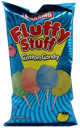 Charms Fluffy Stuff cotton candy bag, 3.5 oz, made in USA