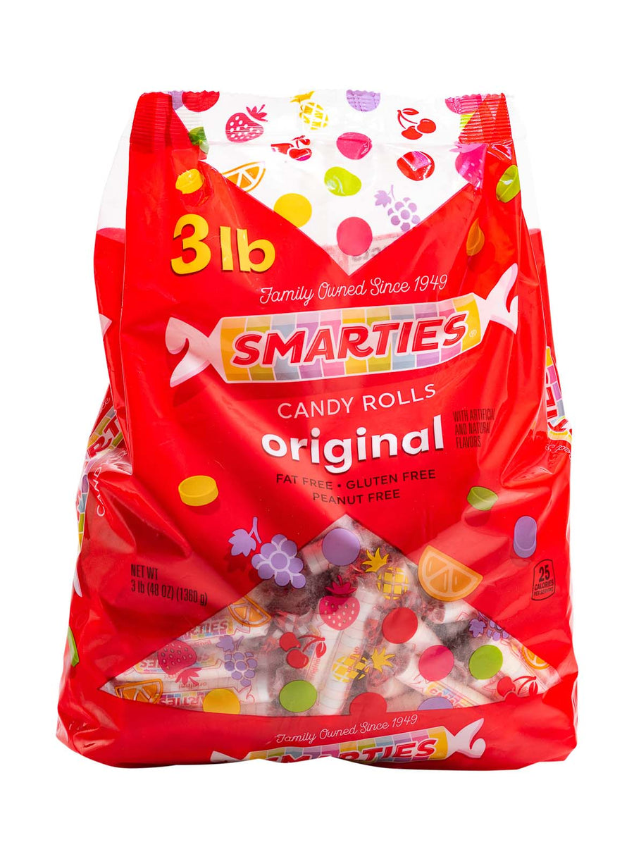 Smarties stand-up bag, 3 lb, made in USA