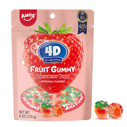 Amos 4D Strawberry Burst, 6 oz (170 G), made in China