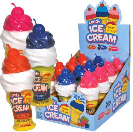 KoKo's Twist-N-Lik Ice Cream Candy, .64 oz (18 G), made in China
