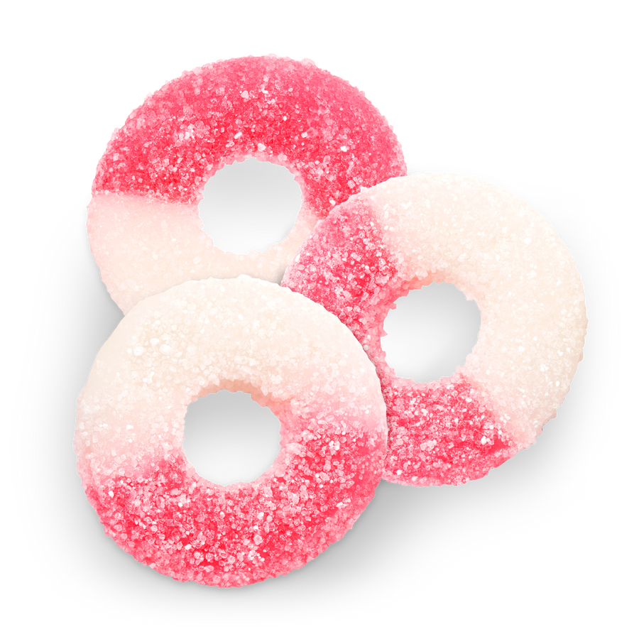 Albanese watermelon gummi rings bulk candy, 4.5 lb bag, USA