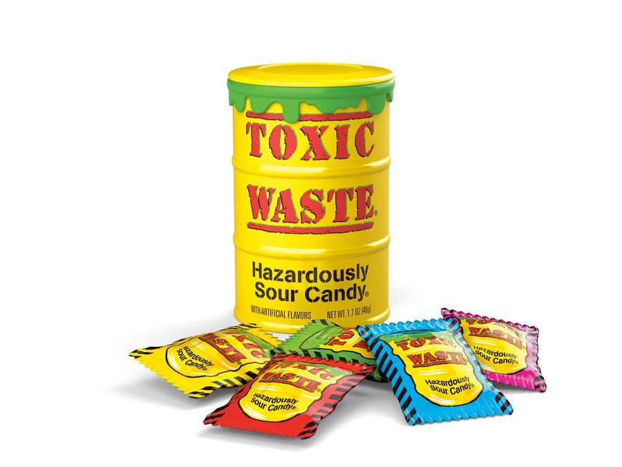 Toxic Waste Drums novelty candy, 1.70 oz, made in Pakistan